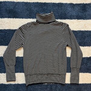 J.Crew Carolyn turtleneck sweater in striped merino wool